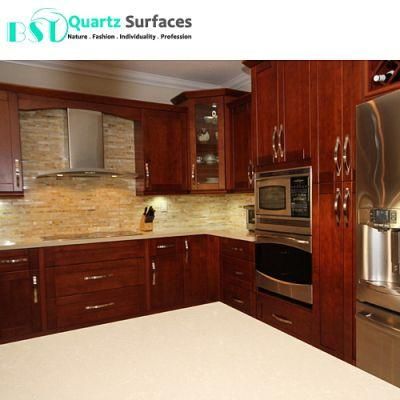 Round Quartz Coffee Table Tops with Polised Surface