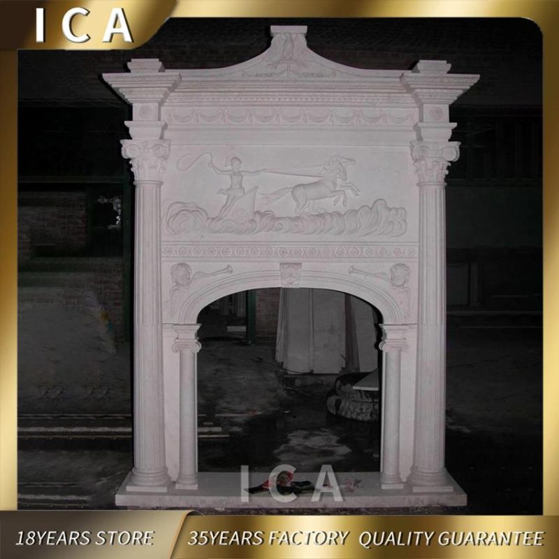 High Quality Morden Elegant Decoration Marble Fireplace