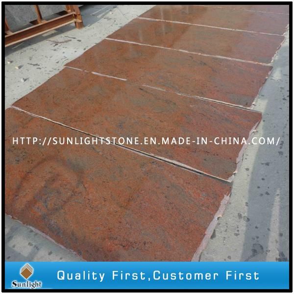 India Multicolor Red Granite Slabs for Countertops/Tombstone/Floor Tiles