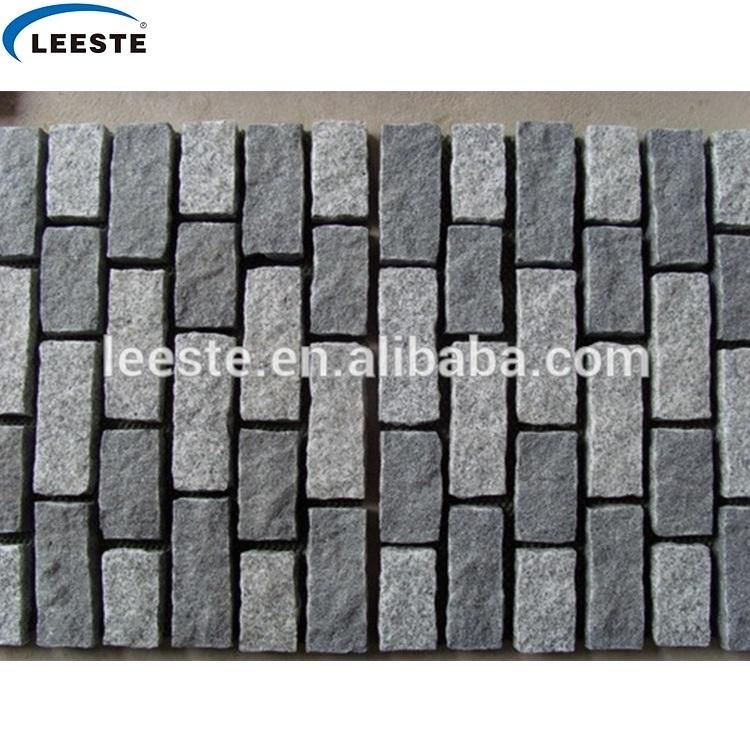High Quality Paving Stone Light Grey Granite 10X10 Cube Stone