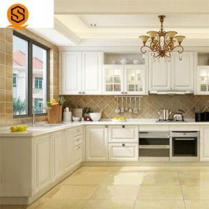 Prefabricated Kitchen Counter Top White Quartz Countertop for Home
