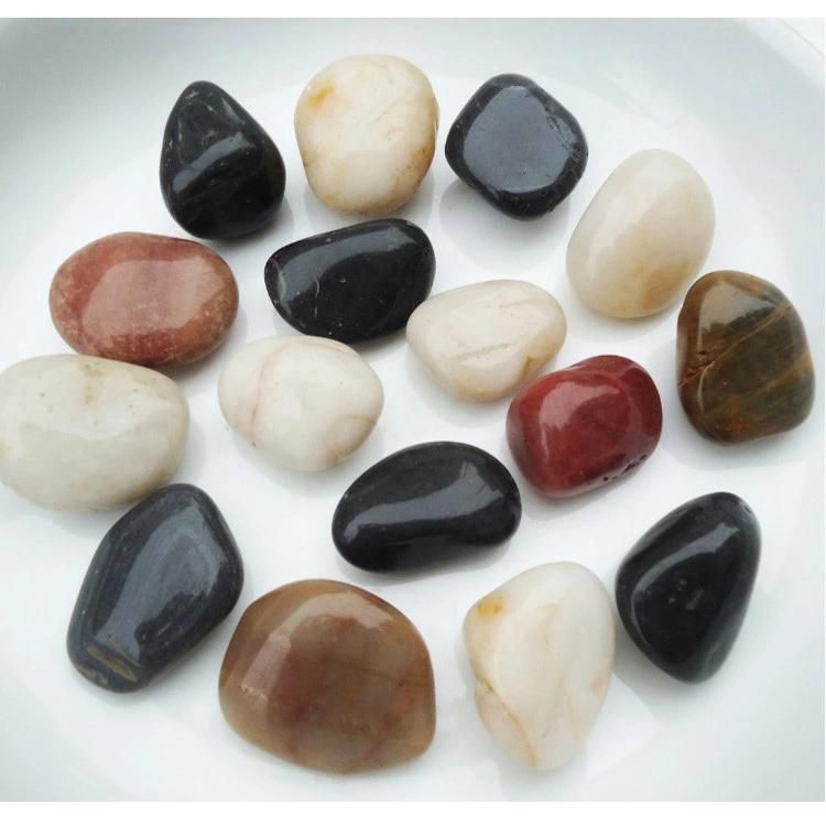 Wholesale Decorative Colored Polished Pebble River Stones