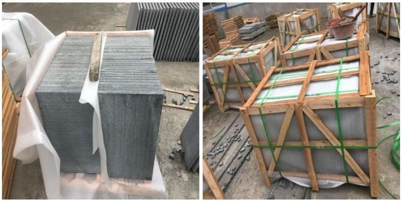 G654 Dark Grey Granite for Swimming Pool with Flamed Finishing