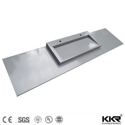 Marble Color Solid Surface Countertops Bathroom Worktops Concrete Vantiy