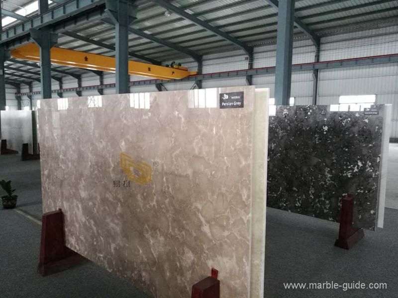 Factory Price Persian Gray Marble Slab for Dining Table/Countertop/Bathroom Decoration