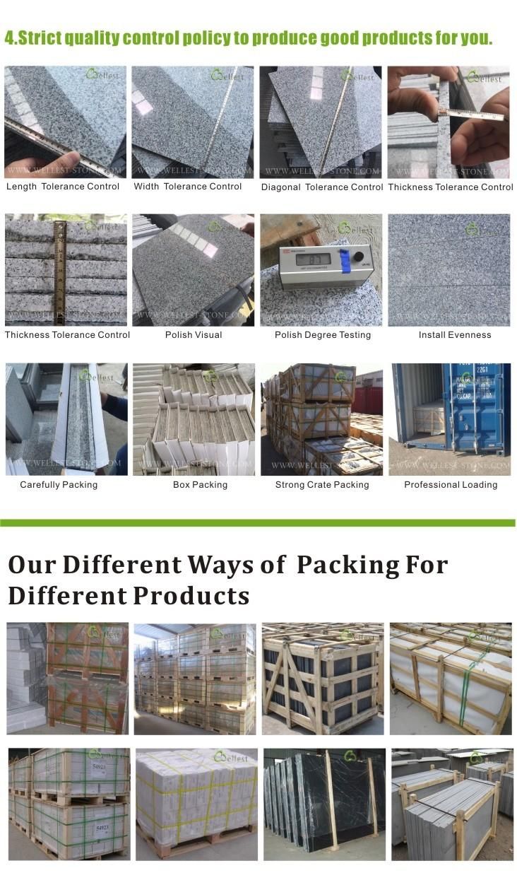 Stock Natural Stone Step Blue Limestone for Outdoor Decoration