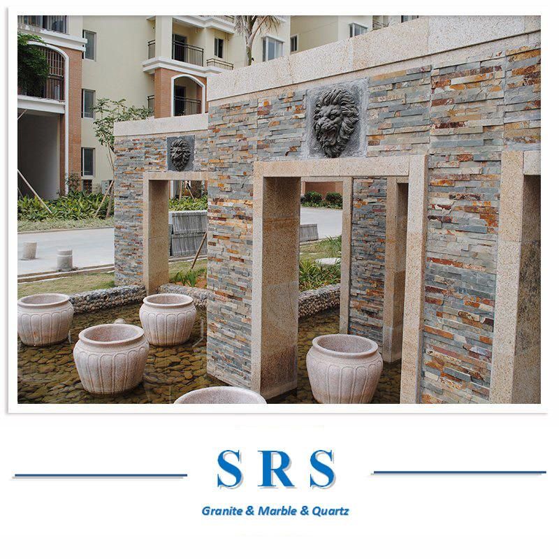 Natural White/Black/Yellow/Rusty/Green Culture Ledgestone/Fieldstone Stone/Slate for Wall Cladding Decoration/External Wall/Landscaping Wall Stone