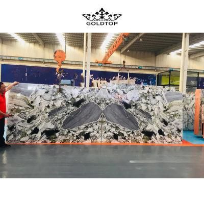 Green Natural Marble Slabs Cold Emerald Marble for Kitchen/Bathroom/Vanity/Countertop Promotion