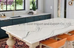 Black White Red Quartz Stone Wholesale Solid Surface Artificial Stone Island Bench Countertop