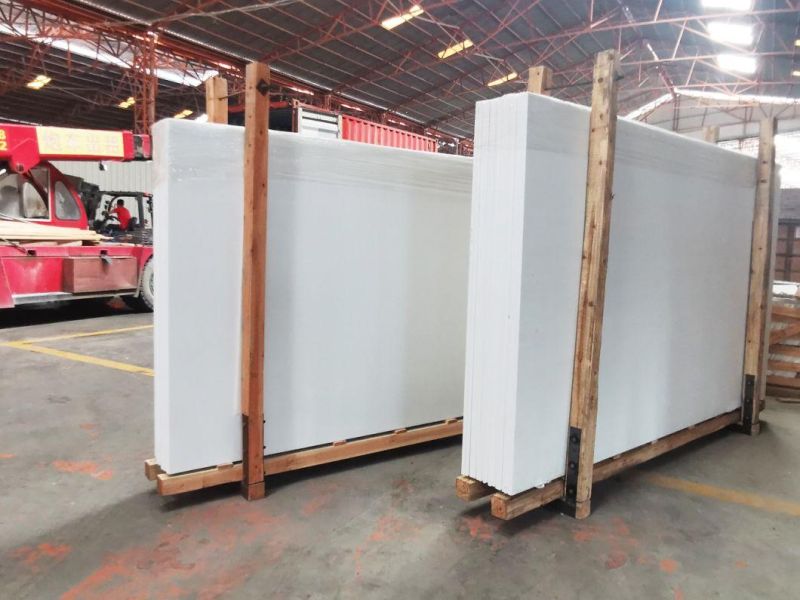 White Nano Microlite Stone Artificial Glass Stone for Countertops and Wall Tiles
