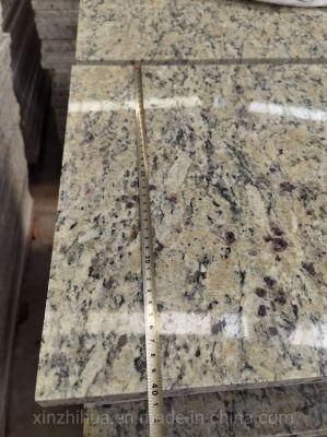 Brazil Santa/Cecilia Yellow/Gold Granite Counter-Top Tiles Prefab Vanity-Top/Slabs Polished/Sealed/Surface/Bull-Nose Edge