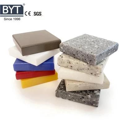 Byt Customized Artificial Stone Glacier White 12mm Acrylic Solid Surface Sheet Slab