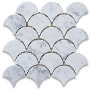 Stone Mosaic Tile Fan Shaped Designs with Competitive Price