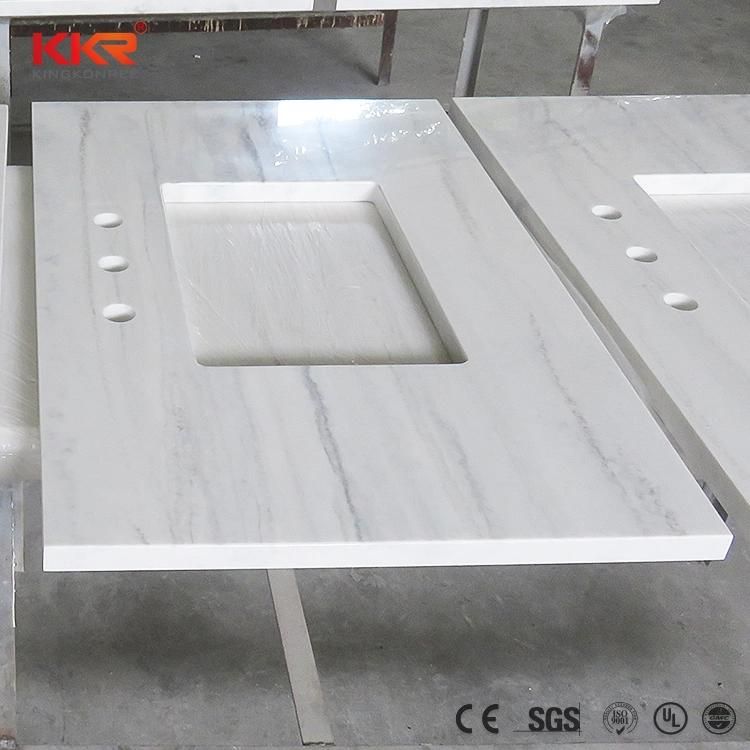 Kingkonree Veining Marble Bended Pure Acrylic Solid Surface LG Corian Price