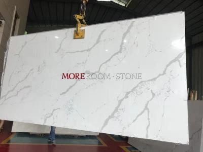 Promotion Product China Hot Sale Artificial Stone White Marble Quartz Stone Slab for Kitchen Countertops