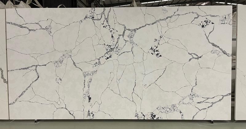 Engineered Stone Artificial White Quartz Countertop for Kitchen and Bathroom