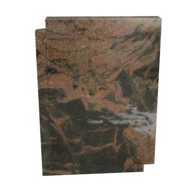 India Aurora Red Granite Stone Memorial Unique Upright Headstone Gravestone