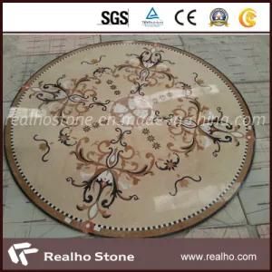 Round Mixed Color Marble Stone Water Jet Pattern/Medallion for Flooring