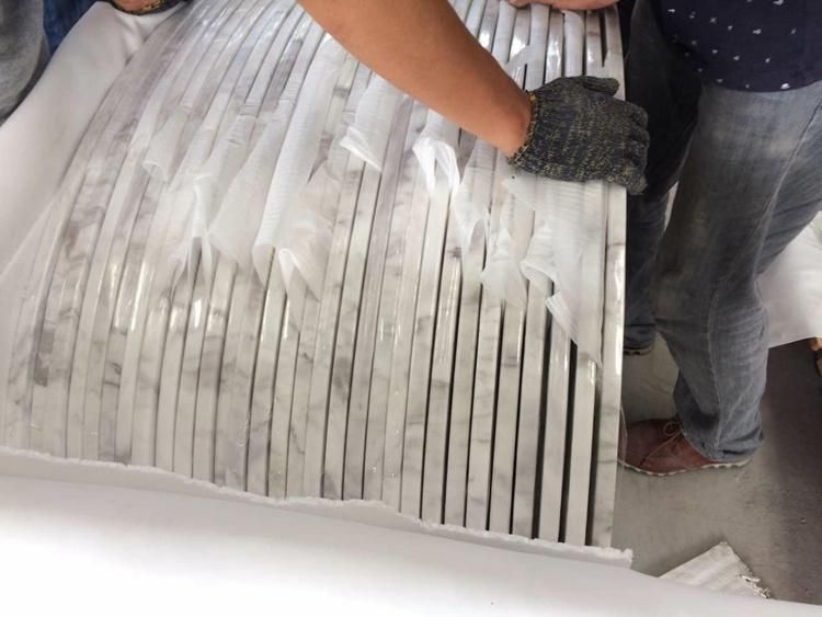 Natural Stone Coffee Table Old Volakas White Marble Table Top for Commercial Project