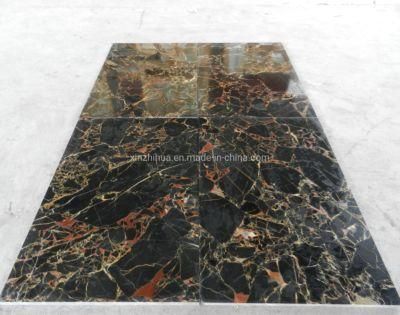 China Black and Gold Marble Slab Vanity Top/Bathroom Decoration/Wash Basin