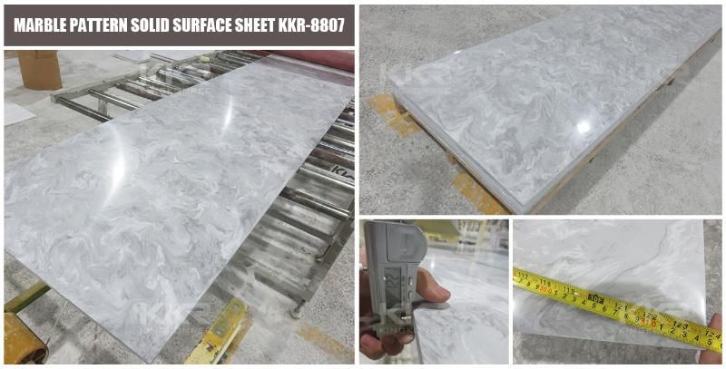White Marble Acrylic Stone Solid Sruface DuPont Corian Sheet Price