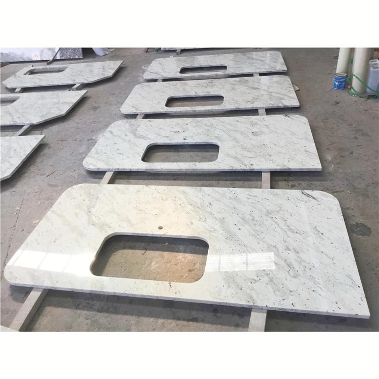 Natural Stone Customize Andromeda White Granite Kitchen Countertop