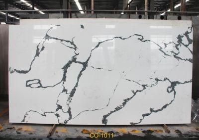 Large Size Surface Polishing Co-1011 Artificial Quartz Stone Slab