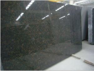Natural Stone Tan Brown Granite Slab for Countertop Vanity Top