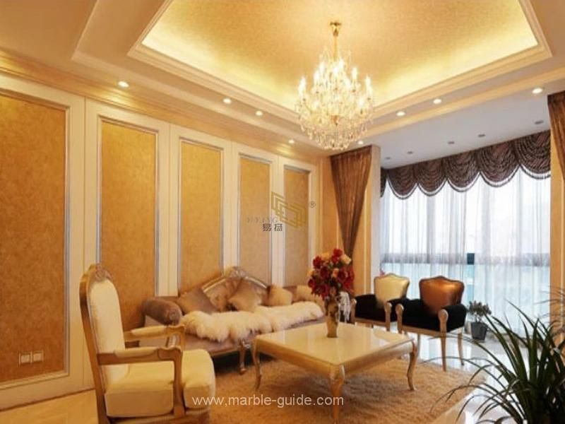 Natural Polished Cream/Beige/Yellow Marble Tiles for Floor/Wall/Fireplace