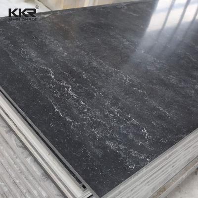 Solid Surface Black Marble Pattern Sheet Corian Solid Surface Wall Panels