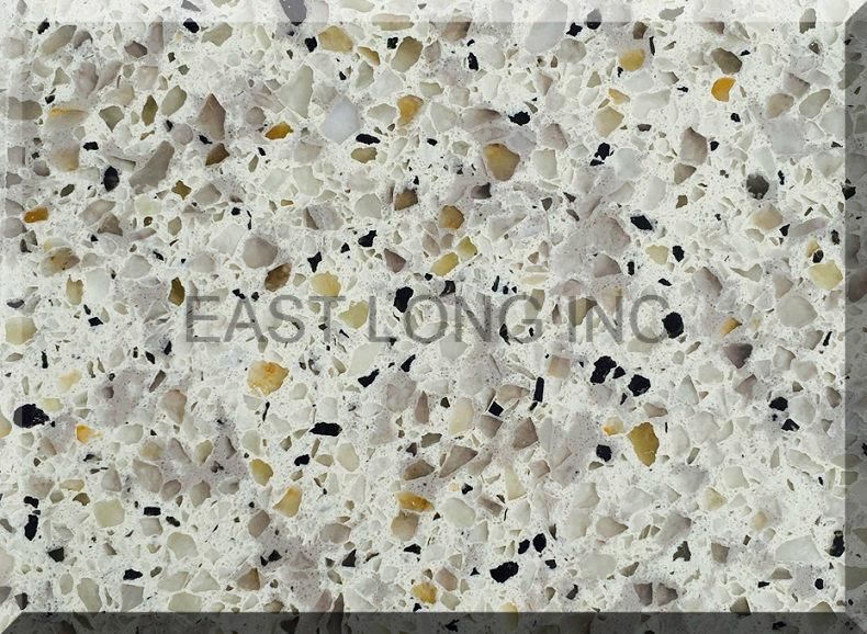 White Sparkle Colors Quartz Stone Solid Surface