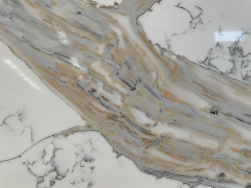 Modern Artificial Quartz Stone Kitchen Countertop Thickness 2cm Esv016