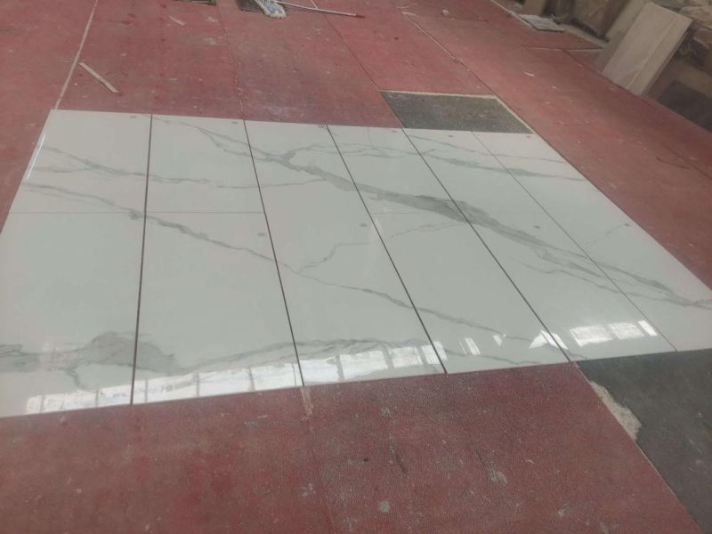 6mm/9mm/12mm/15mm Artificial Stone White Calacatta Grey Veins Sintered Stone Porcelain Slabs