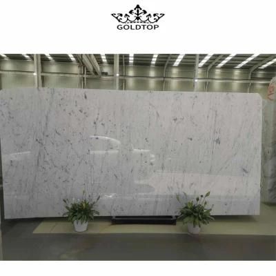 High Quality Natural Stone Marble Slabs Carrara White Marble Slab Hotel Bathroom Countertops