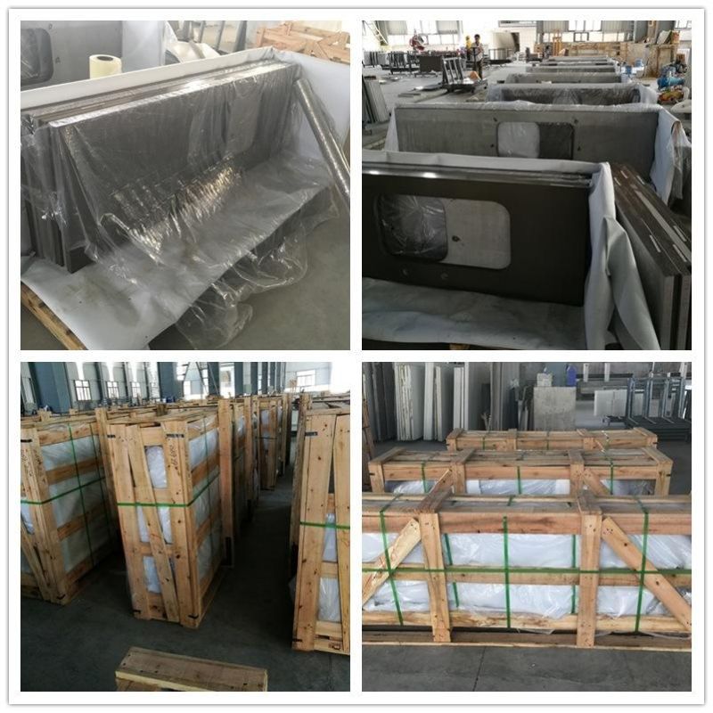 Black Quartz Slab Kitchen/Bathroom Countertop for Building Batroom/Furniture Sink