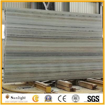 China Grey/Blue Wooden Vein Marble for Floor and Wall