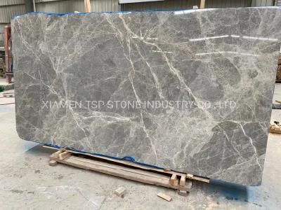 Natural Grey Marble Stone Slab for Project Tile