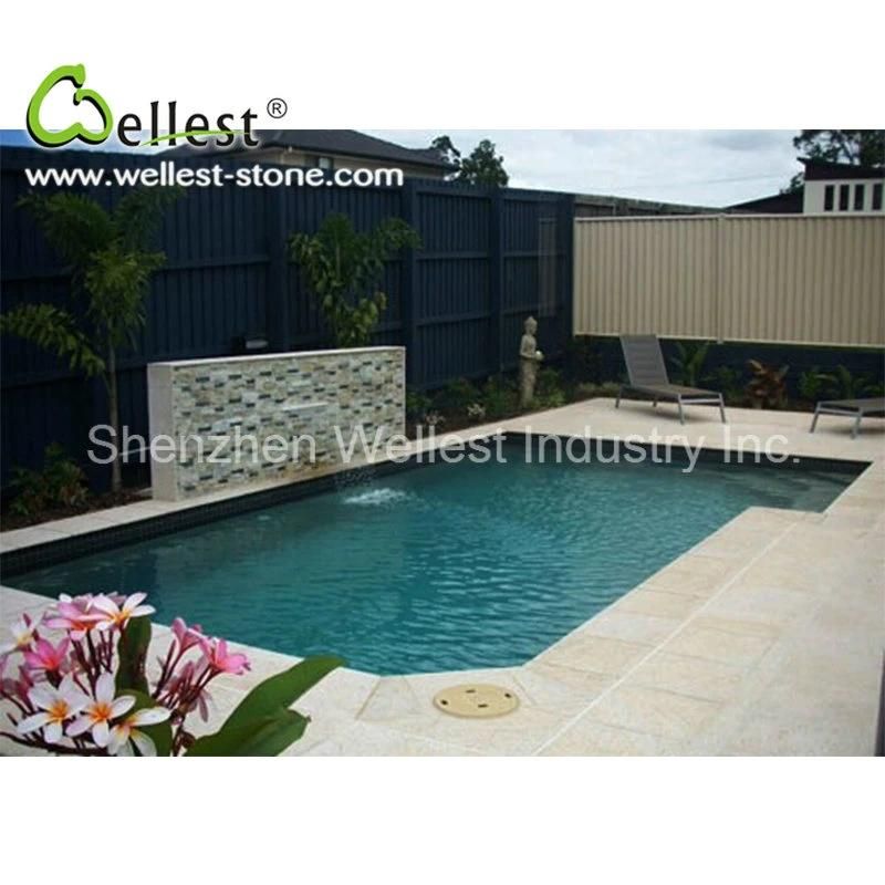 G682 Yellow Granite Drop Face Pool Coping