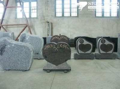 Granite Stone Monument / Tombstone with Custom Design - Tt23