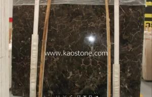 China Dark Emperador Marble Slabs for Wall Cladding