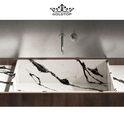 Artificial Stone Polished Factory Price Black Veins Calacatta White Stone Slab Quartz Floor/Cabinet/Wall Tiles/Countertop/Vanity