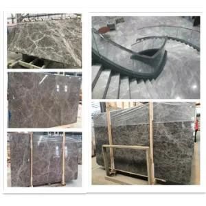 China Blue Marble Bruce Grey Marble Slabs for Hotel Lobby Flooring and Feature Wall