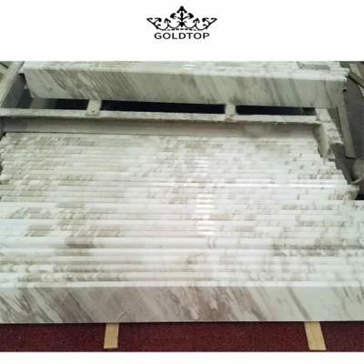 High Quality Stone Slabs Volakas White Marble Slab Grey Veins Marble Kitchen Countertop