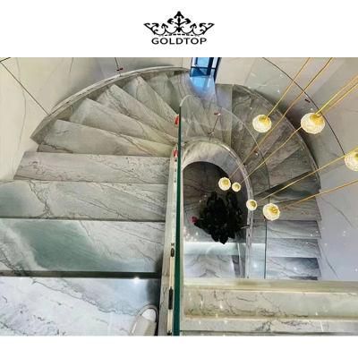 Luxury Stone Green Mable Tiles for Villa/Hotel Flooring/Wall Background Decoration