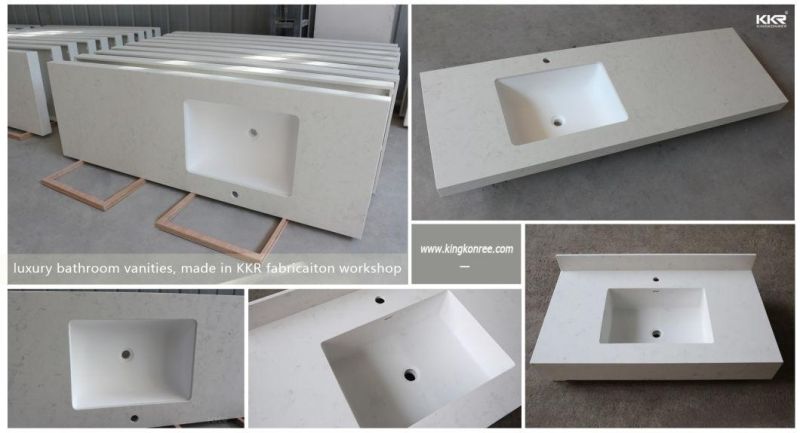 Luxury Modern Bathroom Vanity Top Home Integrate with Sink Vanity Tops