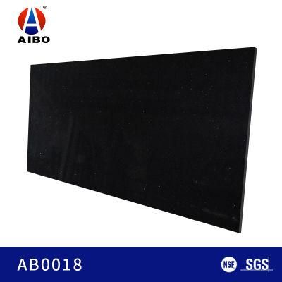 High Purity Black Engineered Quartz Countertops with Special Raw Material