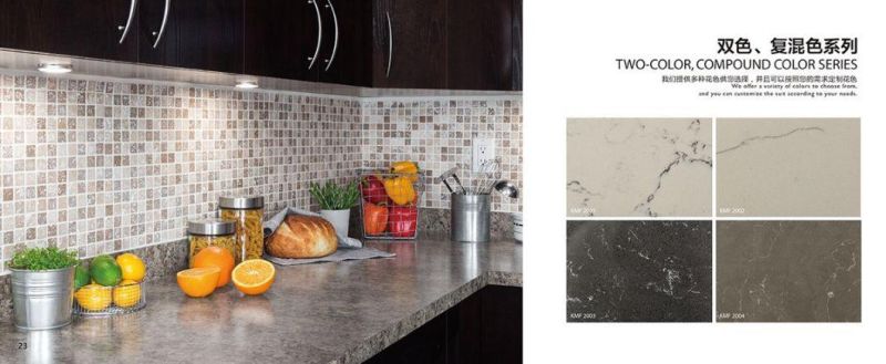 Quartz Stone Tread Plate Series with High Quality and Mature Production for Home Office Mall and So on Decor