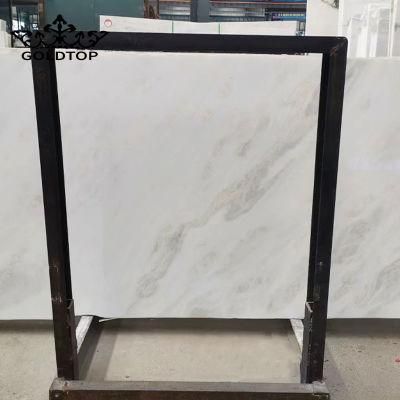 China Supplier Hot Sale Natural Polished/Honed Stone Milan White Marble Tiles for Wall/Floor/Kitchen/Bathroom Apartment/Hotel Decoration