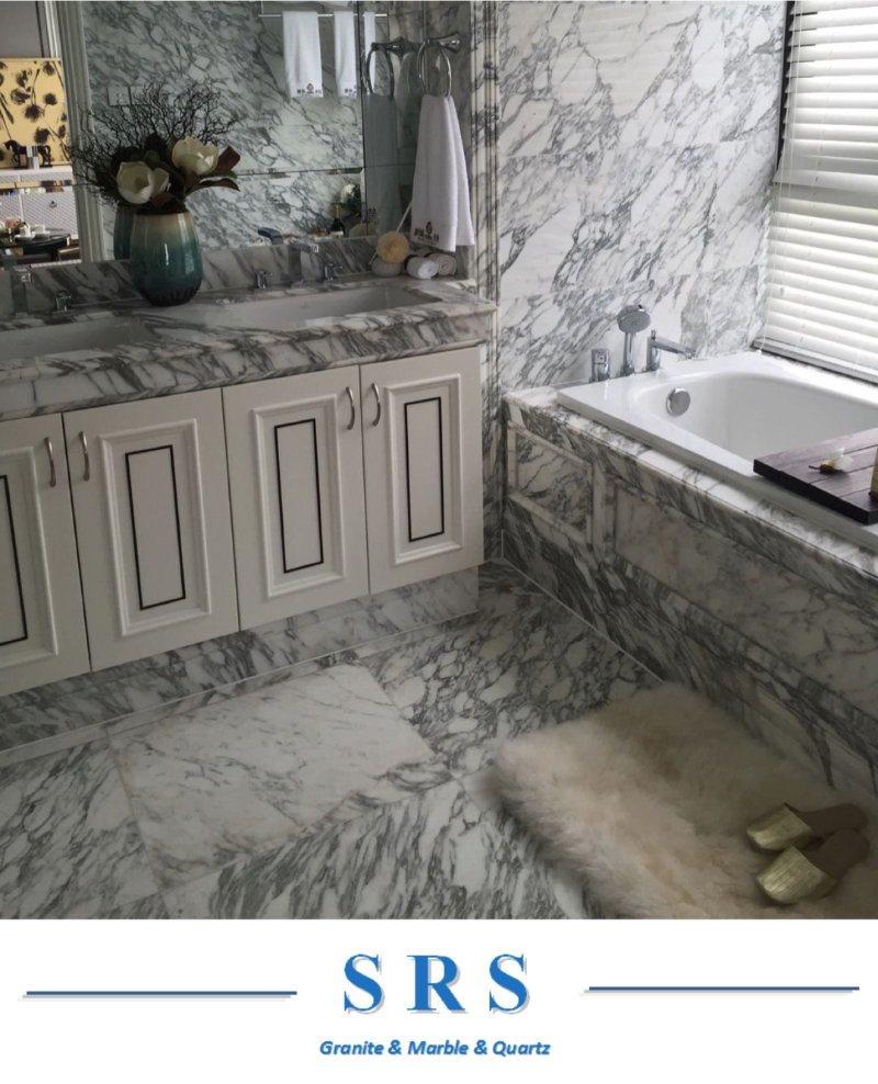 Arabescato White Marble with Black Veins for Flooring Tiles/Big Slabs/Bathroom