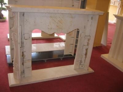 Marble Fireplace Factory Beige Fireplace Mantel Fire Place Surround